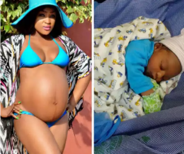 Nigerian Actress Who Gets Turned On By Bank Alerts, Lizzy Gold, Welcomes Son (Photos)